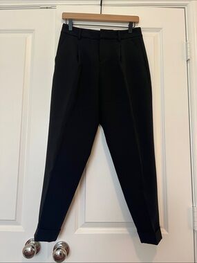 Banana Republic Black Tailored Dress Ankle Trousers Size 2